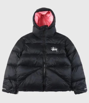 Stussy Black Down Puffer Jacket