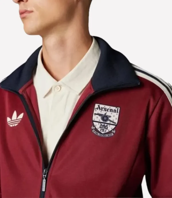 Adidas Arsenal Track Jacket Maroon