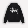 Black Basic Stussy Hoodie