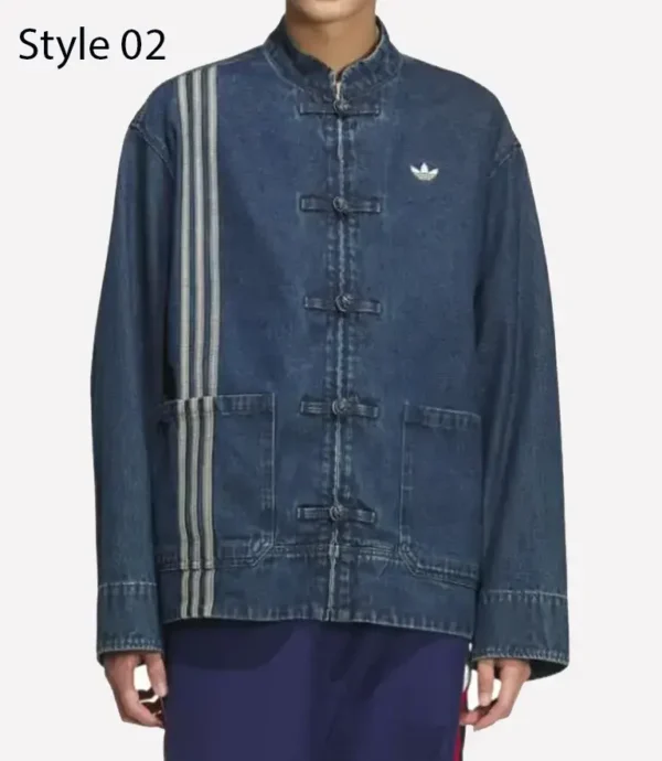 Unisex Adidas New Year Chinese Denim Jacket For Sale