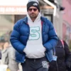 NYC Bradley Cooper Puffer Jacket Blue