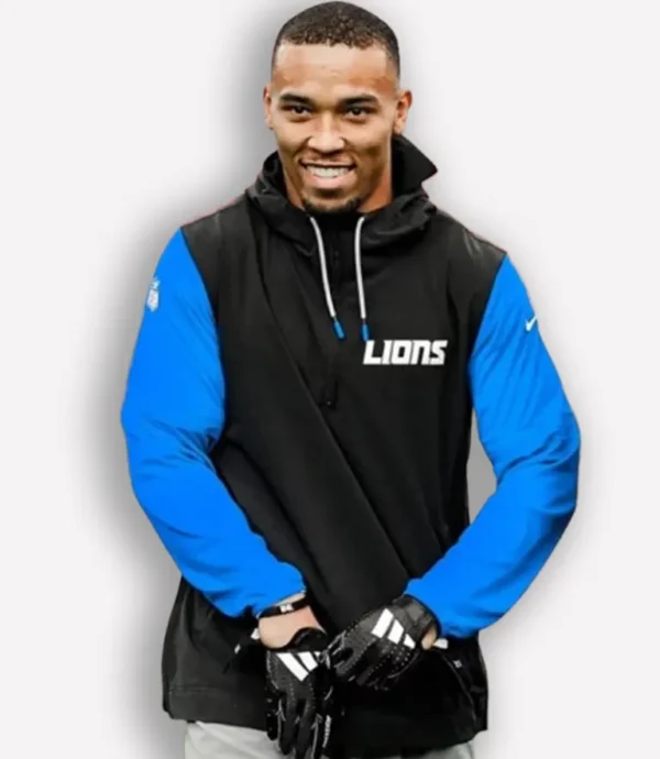 Detroit Lions Sideline Pre-Game Hoodie Jacket