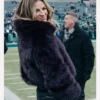 Erin Andrews Purple Faux Fur Coat