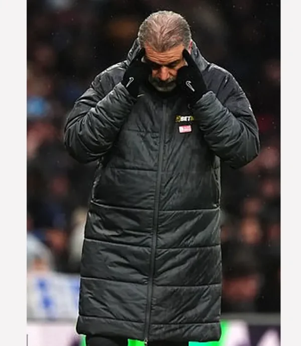 Ange Postecoglou Tottenham VS Leicester City Puffer Coat