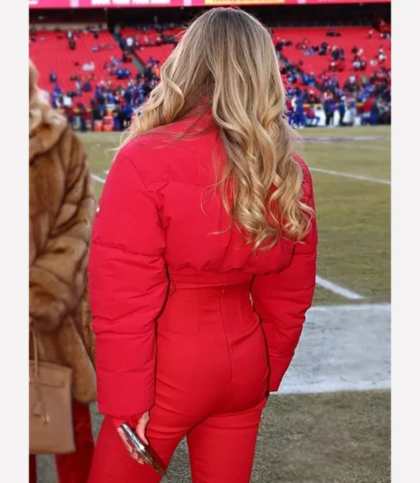 Gracie Hunt AFC Championship Red Puffer Jacket