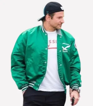 Philadelphia Eagles Bradley Cooper Green Bomber Jacket