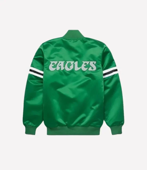 HOMAGE X Starter Eagles Heavyweight Satin Jacket Green