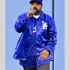 Ice Cube Los Angeles Dodgers Blue Satin Jacket