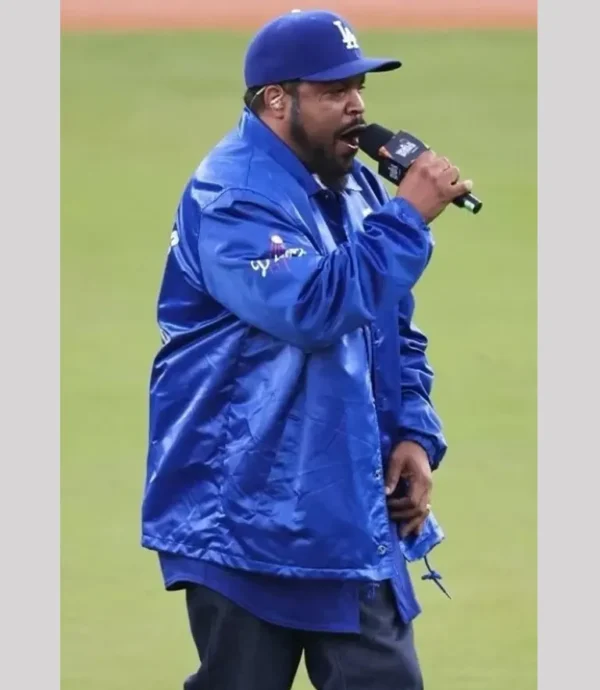 Ice Cube Los Angeles Dodgers Satin Jacket