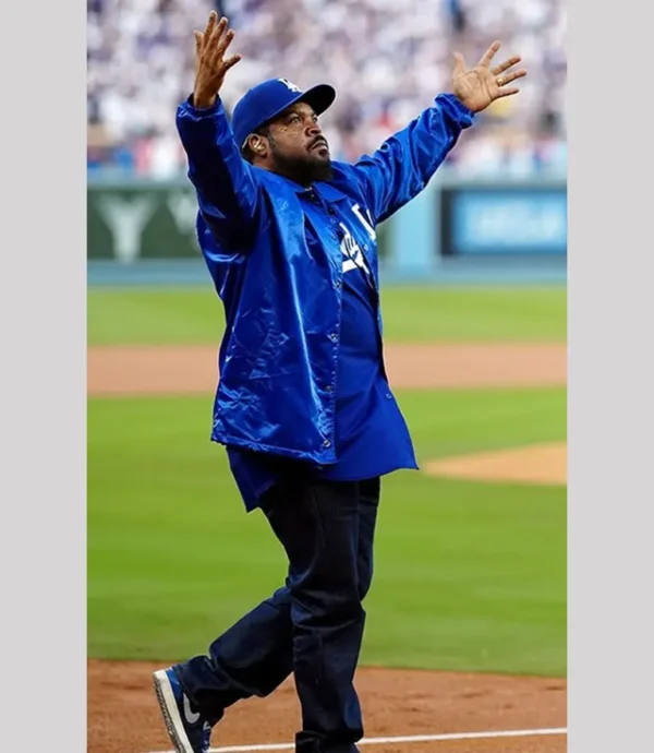 Ice Cube Los Angeles Dodgers Satin coach Jacket