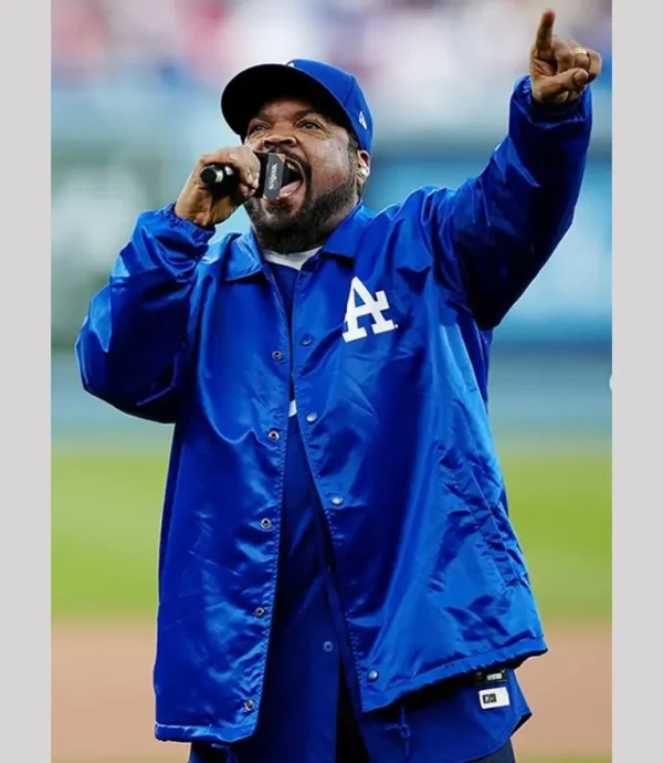 Ice Cube Los Angeles Dodgers Satin Jacket