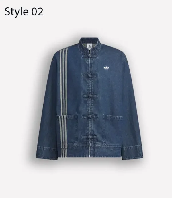 2025 Adidas New Year Chinese Blue Denim Jacket