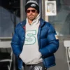 Bradley Cooper Blue Puffer Jacket