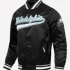 Nick Foles Philadelphia Eagles Satin Black Jacket