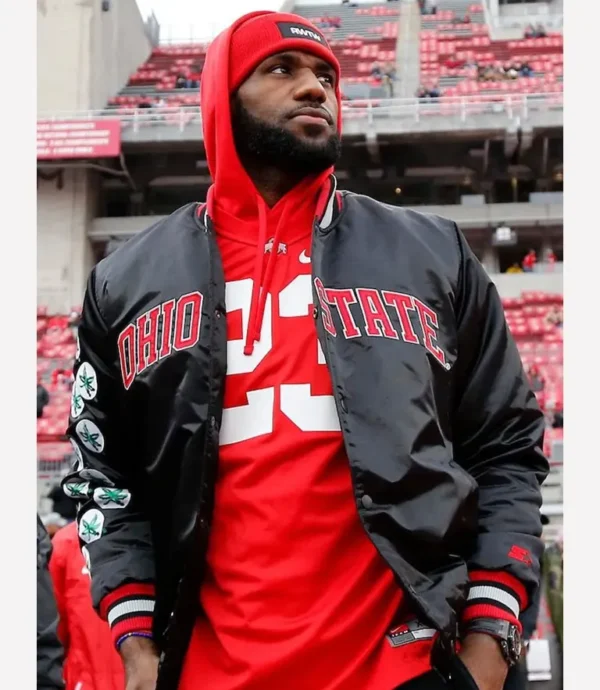 Lebron James Ohio State Buckeyes Bomber Jacket