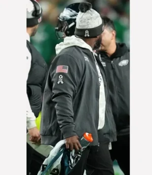 Eagles Salute To Service Black Bomber Jacket