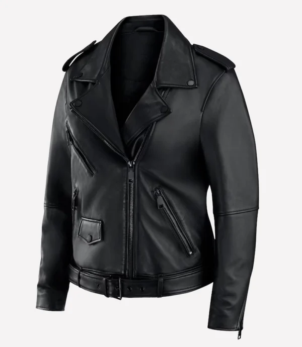 Rebecca Minkoff X Erin Andrews Super Bowl LIX Black Leather Jacket