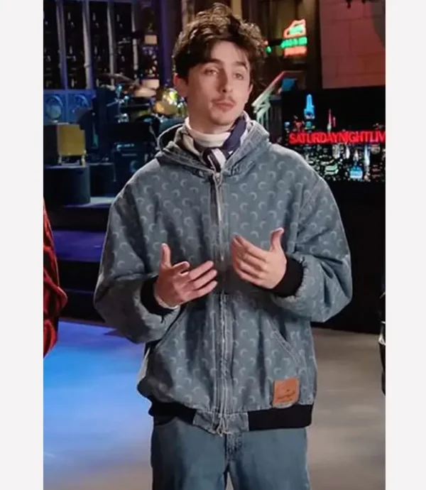 Timothee Chalamet SNL New York City Blue Jacket