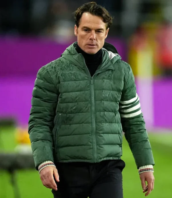 Scott Parker Sky Bet Championship Green Puffer Jacket