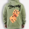 Green Stussy Dice Hoodie