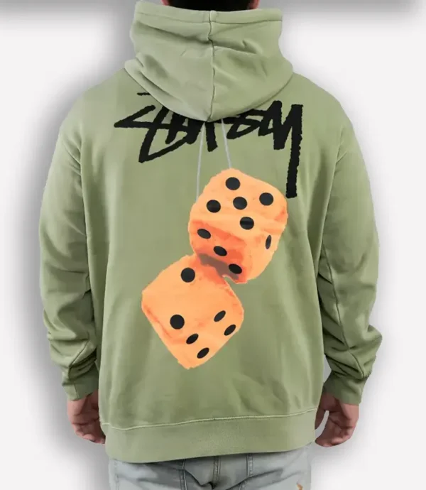 Green Stussy Dice Hoodie