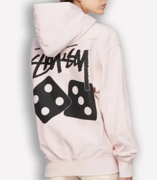 Pink Stussy Dice Hoodie