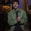 SNL 2025 Timothée Chalamet Trucker Leather Jacket