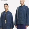 Men Adidas New Year Chinese Jacket Blue Denim