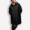 Woolly Bear Shearling Jacket Coat Black