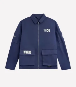 Riot Game Worlds 2024 Work Jacket Blue