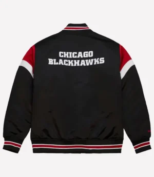 NHL Chicago Blackhawks Black Varsity Jacket