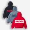 Supreme Ducati Denim Hooded Work Racing Jacket