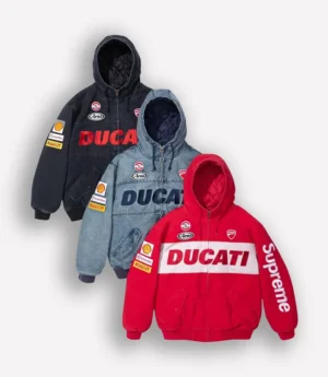 Supreme Ducati Denim Hooded Racing Jacket