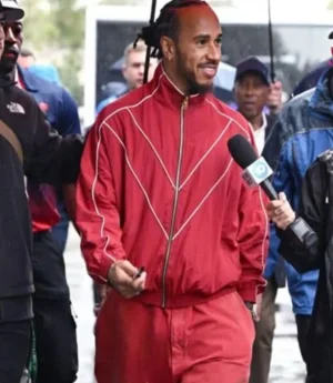 Lewis Hamilton Track Red Jacket