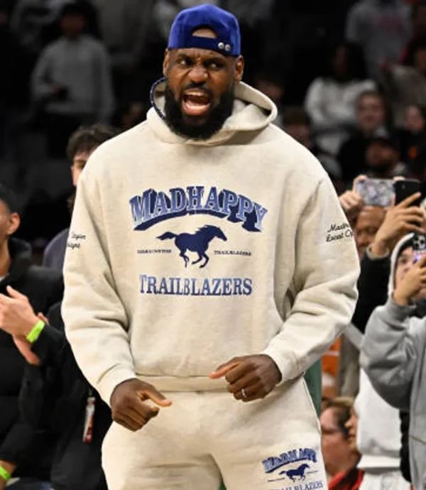 LeBron James Madhappy Hoodie Grey