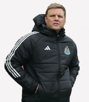 Eddie Howe Newcastle United Puffer Jacket Black