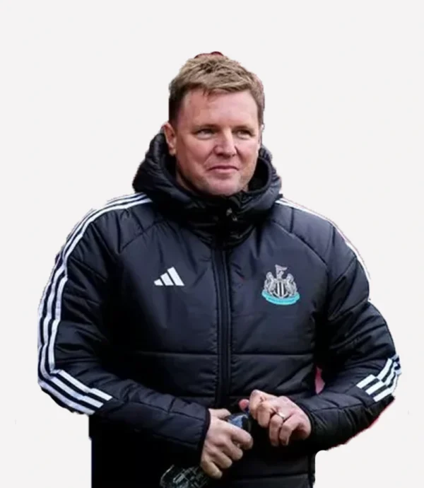 Eddie Howe Newcastle United Puffer Jacket Black Hooded