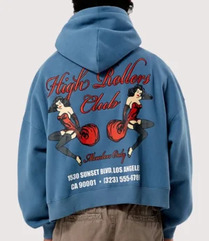 Pacsun High Rollers Club Cropped Hoodie