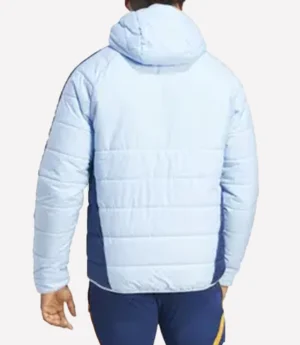 Real Madrid adidas Blue Puffer Jacket